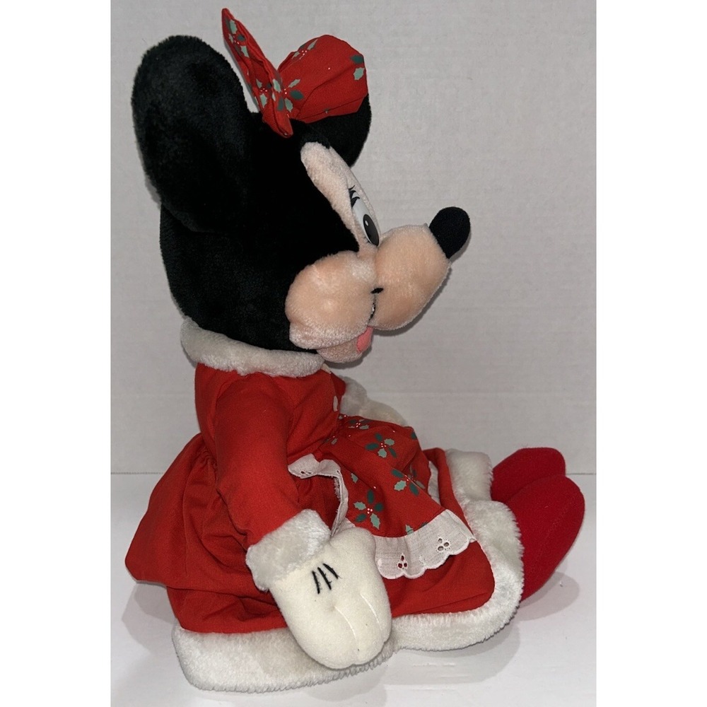 Applause Walt Disney Company Minnie Mouse Plush Mrs Claus Christmas Vintage - Picture 7 of 11